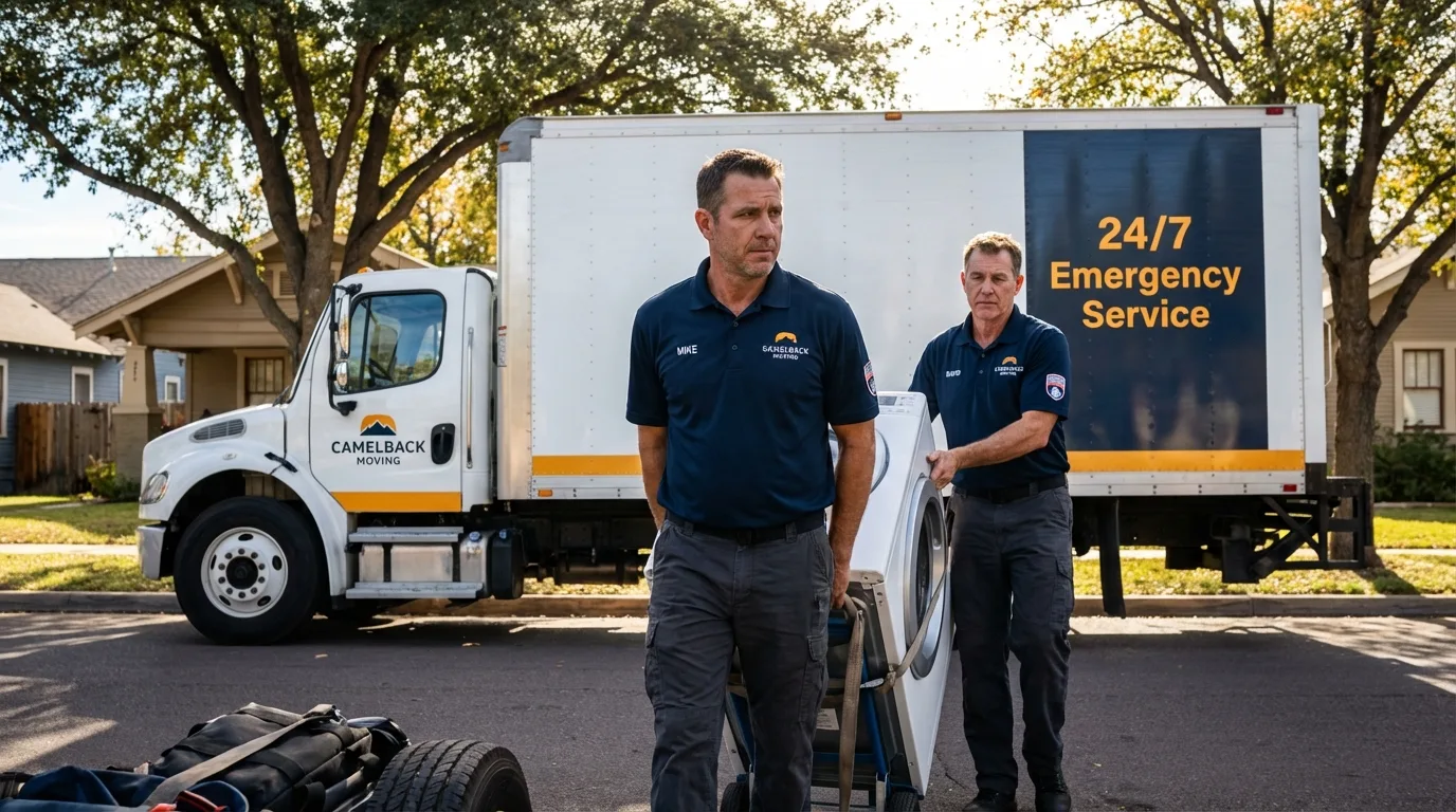 CamelBack Moving crew loading furniture in Santa Rosa, CA